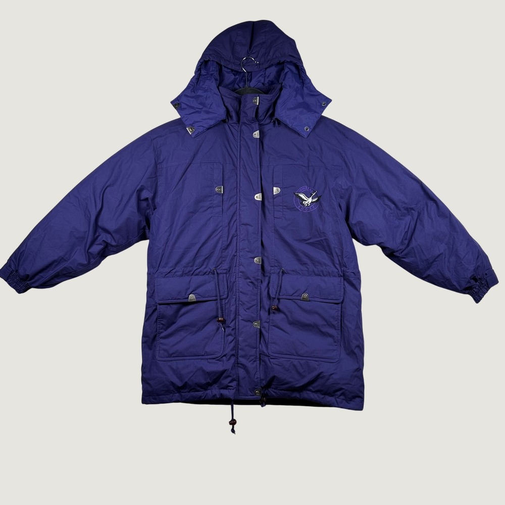 NWT VTG 90s Triple Fat Goose Duck Down Heavy Parka Jacket Men L Turbo Sportswear